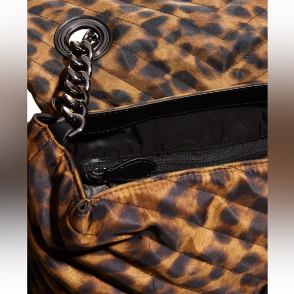 Rebecca Minkoff Edie Leopard Backpack NWT Quilted Chain Bag main image 13